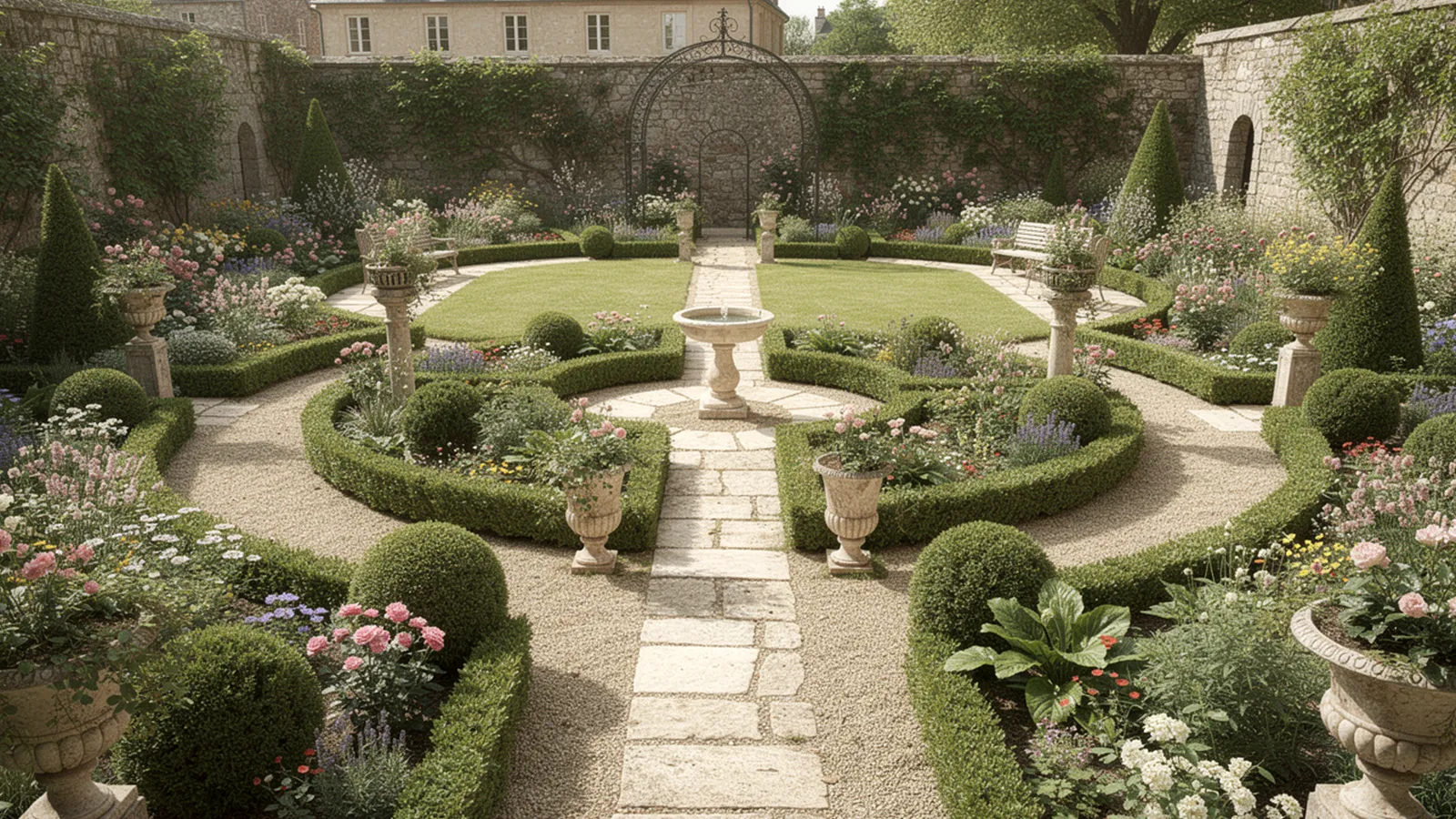 Zu viele gestalterische Details reduzieren im Garten die tatsächlich nutzbare Fläche.